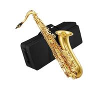Gold Lacquer Saxophone For Beginners In Alto B Key. Includes Cleaning Cloth Case Neck Strap Reeds And Complete Set Beginner Saxophone