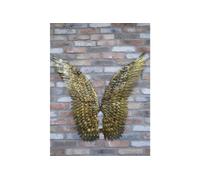 Gold Large Angel Wings For Wall Mounted Wall Hanging Angel Wings Antique Style Wall Decoration Home, H: 91cm W: 100cm D: 4cm