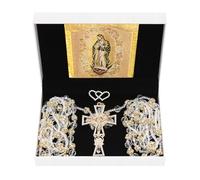 Gold Lazo for Catholic Wedding Ceremony - Unity Cross, Crystal, Novia Liga