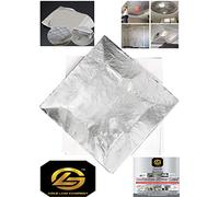 GOLD LEAF COMPANY Sheets, Sheets, 8 by 8.cm Gilding Foil for Gilding, Resin Art, Decoration Crafting,DIY, Paintings, Arts Crafts, Nail Deco,Furniture, Size 3.14 * 3.35 (50, Silver)