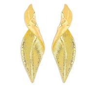 Gold Leaf Earrings, Nature Inspired Earrings, Women's Dangle Earrings