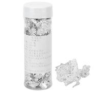 Gold Leaf Flakes, 2 Bottles Sliver Foil Flakes Imitation Foil Flakes Imitation Metallic Leaf Silver Gold Foil Paper for Nails, Painting, Crafts, Slime and Resin Jewelry Making