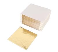Gold Leaf Sheets, 500 Pieces Multi Purpose Imitation Gold Leaf for Arts Gilding Crafting Picture Frames Painting Furniture Decoration 9.5x8.5cm