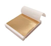 Gold Leaf Sheets, Imitation Gold Leaf Sheets Multicolor 100 Sheets for DIY Craft Gilding Decorations(100pcs Champagne)
