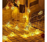 Gold Leaf String Lights, USB Powered Hollow Out Golden Leaf Fairy Lights for Christmas Tree, Wedding, Party & Home Decor