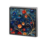 Gold Leaf Textures Abstract Geometric Unisex Brooches & Pins Square Lightweight Lapel Badge Jewelry for Clothing Shawl Hat