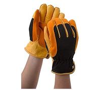 Gold Leaf WINTER TOUCH Deluxe Deerskin Leather Waterpoof Warm RHS Gardening Gloves - Ladies Size - Great Gift