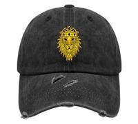 Gold Lion King Logo Baseball Cap Cool Dad Hats for Men Gifts for Friends Running