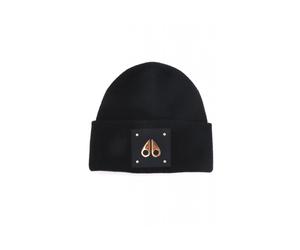 Gold Logo Beanie - unisex - Moose Knuckles - Accessories - Black - ONE SIZE - Accessories ONE SIZE