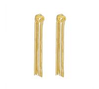 Gold Long Tassel Earrings for Women Snake Bone Chain Drop Earrings Gold Statement Earrings Long Fringe Earrings Wedding Earrings Bridesmaid Prom Party Jewelry Gift for Women, Copper, No Gemstone