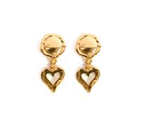 Gold Lost Love Earring Caramel Vintage Jewellery Gold One Size