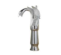 Gold Luxury Bathroom Sink Faucet Vintage Copper Swan Style Personality Fashion Deck Mount Hot and Cold Mixer Black Basin Faucet Kitchen Sink Mixer Tap(Chrome Tall)