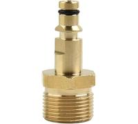 Gold M22 Pressure Washer Male to Quick Connect Hose Adapter Solid Brass Inlet and K Series Output Coupling Fits for Kärcher for Nilfisk for Bosch Outdoor Electric Garden Tools