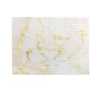 Gold Marble Blank Modern Elegant,500 Pieces Puzzles for Adults-Wooden Jigsaw Puzzle for Adults Elderly