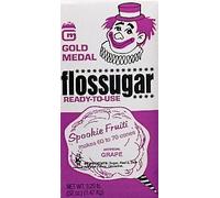 Gold Medal 3203 Grape Flossugar, 1/2 Gallon Carton by Gold Medal