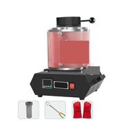Gold Melting Furnace, 1500W Graphite Crucible for Gold Silver Copper Aluminum Melting Jewelry Smelting Tool for Metal/Jewelry/Wood/Jade(1KG red)