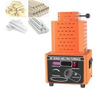 Gold Melting Furnace 1600℃/2912℉, 5000W Medium-Frequency with Digital Display Control, Metal Casting Kit with Graphite Crucible for Gold, Silver, Copper, Iron