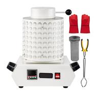 Gold Melting Furnace, 2000W Digital Electric Furnace with PID Control, Graphite Crucible for Scrap Metal, Jewelry Making, Casting Gold Silver Copper Aluminum