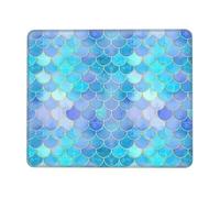 Gold Mermaid Scale Enhanced Control Mouse Pad with Lock Stitch Edge Large Thick Non-Slip Desk Mat for Office Task