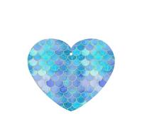 Gold Mermaid Scale Printing 10 Pcs Car Air Freshener Fragrant Sheets,Car Hanging Accessories With Strings For Decor