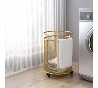 Gold Metal Basket with Wheels,Metal Rolling Laundry Basket Cart, Yoga mat storage rack,Wire laundry basket with wheels,Gold laundry basket,Yoga mat rack,Wire laundry hamper, Gold hamper,Gold basket,