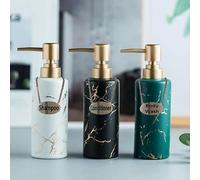 Gold Metal Bottle Tag with Laser Etched 'Hand Wash' with Gold Chain