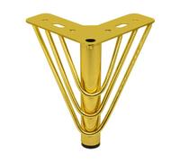 Gold Metal Cylindrical 18Cm Furniture Legs, Pack Of 4