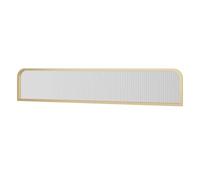 Gold Metal Desk Divider Privacy Panel - 0.9m x 60cm Office Partition Screen for School, Library, Restaurant, Enhanced Privacy & Space Management