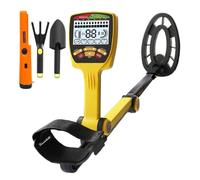 Gold Metal Detector - Long Range & Deep Seeking, Waterproof & Foldable for Underground Prospecting & Treasure Hunting