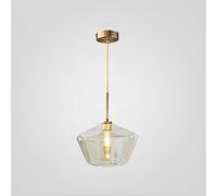 Gold Metal Glass Pendant Lights for Kitchen Island, Mini Hanging Fixture with Farmhouse Style Shade, Modern Ceiling Light for Dining Room and Sink Area