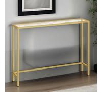 Rafaelo Mobilia Gold Metal Hallway Console Table