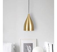 Gold Metal Hanging Chandelier Dining Table Bedside Suspended Lighting, Pendant Light Single Drop Ceiling Lamp, Kitchen Island Cafe Bar Hang Lamp Fixtures Change for The Better