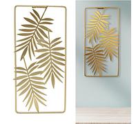Gold Metal Leaf Wall Art, Nordic Home Decor, Elegant Ambience, Durable Metal Wall Hanging, Modern Leaf Design, 29.5cm, for Bedrooms, Living Rooms, Study Rooms, Hotels, Office