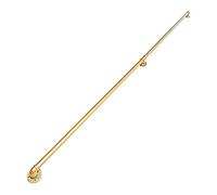 Gold Metal Outdoor Grab Handles Wrought Iron Stair Railing Safety Hand Rail Support Foot Rail for Balustrade Available in 1m to 3m Sizes (20ft/600cm)