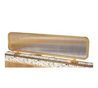 Gold Metal Privacy Partition Screen - Modern Noise-Reducing Divider Panel for Office Restaurant Hotel - 100x60CM Decorative Shield for Enhanced Privacy and Style