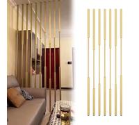 Gold Metal Room Divider 65 300cm Adjustable No Drill Floor to Ceiling Solution for Modern Offices & Home Spaces Stylish & Functional Partition.