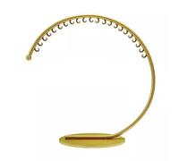 Gold Metal Round Clothing Rack with Hooks - Freestanding Garment nizer Curved Hanging Rail for Retail Display & Modern Coat Stand 135x120cm
