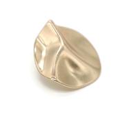 Gold Metal Shank Buttons - 12 Pcs - 3 Size Options - Wavy Irregular Metal Shank Buttons Large for Men Women Blazer Coat Uniform Shirt Suit and Jacket Sewing Craft DIY EM16402