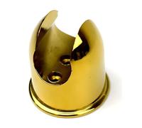 Gold Metal Shower Head Holder, Stylish Brass Shower Bracket with Luxurious Gold Finish, Durable Universal Fit for Standard Shower Heads - Elegant Bathroom Accessory