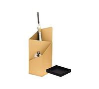 Gold Metal Umbrella Stand, Double Layer Storage with Removable Drip Tray, Stylish Floor Umbrella Holder for Home and Office, Modern Decor Accessory
