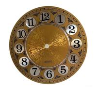 Gold Metal Wall Clock Plate 180mm for DIY Repair