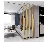 Gold Metal Wall Partition Post, No Drilling, 8 Pack Floor to Ceiling Room Divider Pole for Living Room, Offices, Hallway, Modern Wall Separators