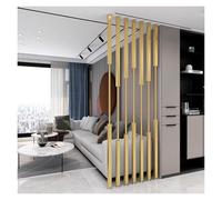Gold Metal Wall Partition Post, No Drilling, 8 Pack Floor to Ceiling Room Divider Pole for Living Room, Offices, Hallway, Modern Wall Separators
