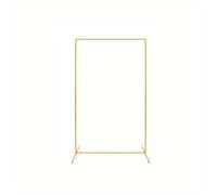 Gold Metal Wedding Arch Stand Elegant Arched Backdrop for Ceremony & Events 65cm x 150cm Square Bracket Design Perfect for Wedding Decor & Photo Background.