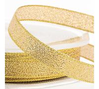 Gold Metallic Lurex Ribbon 9mm x 25M