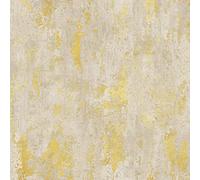 Gold Metallic Marble Wallpaper Home Industrial Concrete Effect White