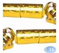 Gold Metallic Streamers (2 rolls)