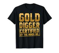 Gold Miner Certified Digger Prospecting Treasure Hunting T-Shirt