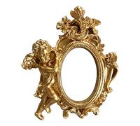 Gold Mini Picture Frames | Retro Room Decoration,Decorative Positioning Frame,for Home Office Dorm Living Room Bedroom Apartment Hotel Restaurant Kitchen Bathroom Hallway