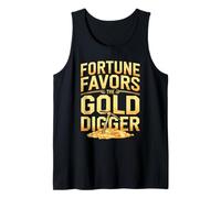 Gold Mining Panning History Adventure Prospector Treasure Tank Top